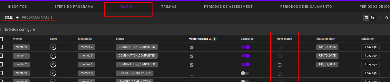 novo match
